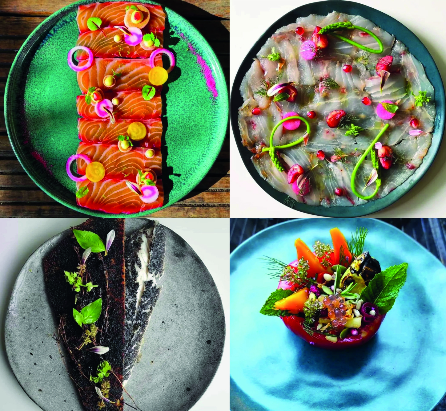 Assiettes gastronomiques de L'Écluse